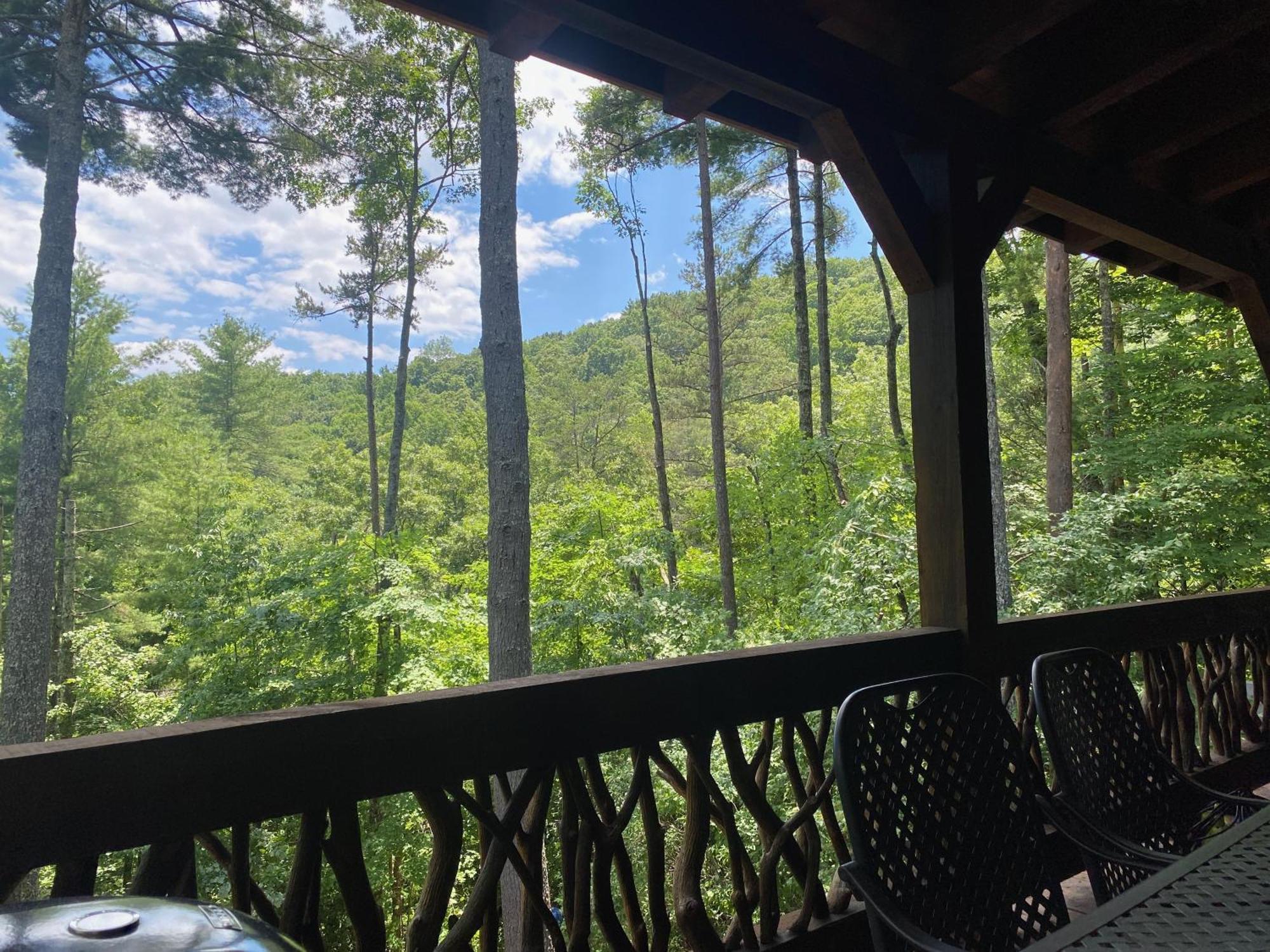 Cherry Log The Cozy Lazy Laurel With Year-Round Mountain Views, Hot Tub, Fire Pitヴィラ エクステリア 写真