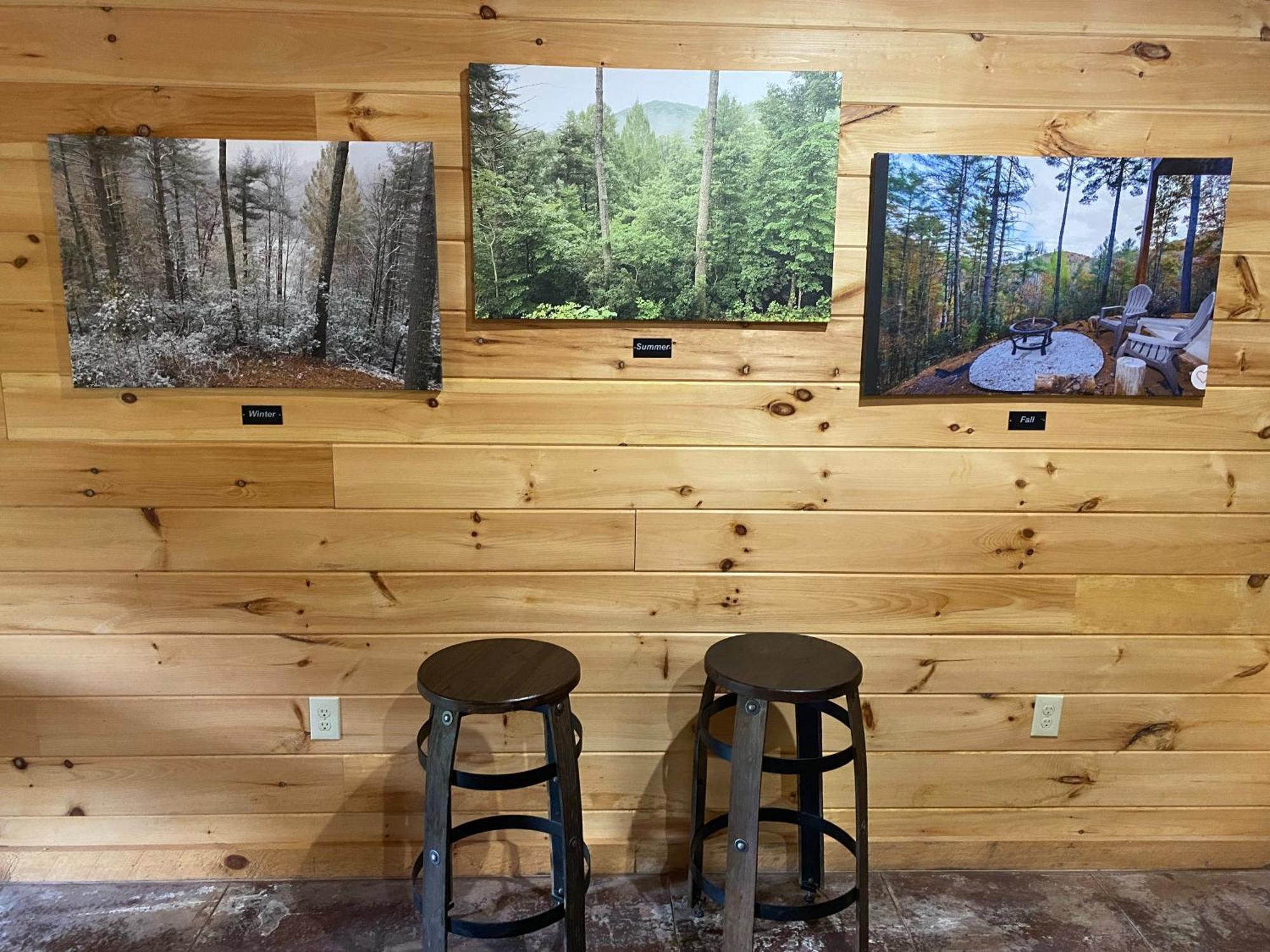 Cherry Log The Cozy Lazy Laurel With Year-Round Mountain Views, Hot Tub, Fire Pitヴィラ エクステリア 写真